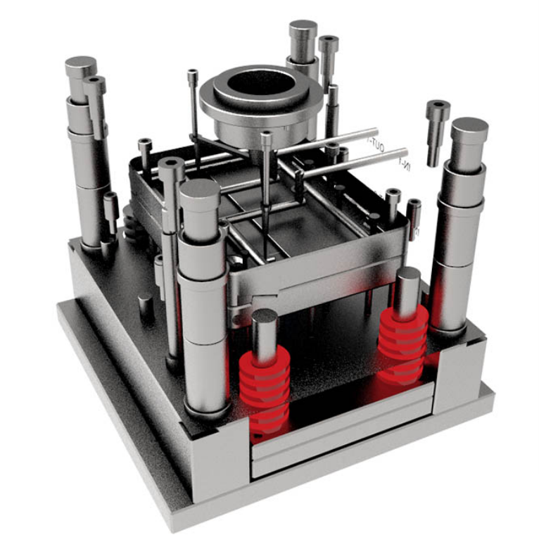 Medical injection mold forming structure